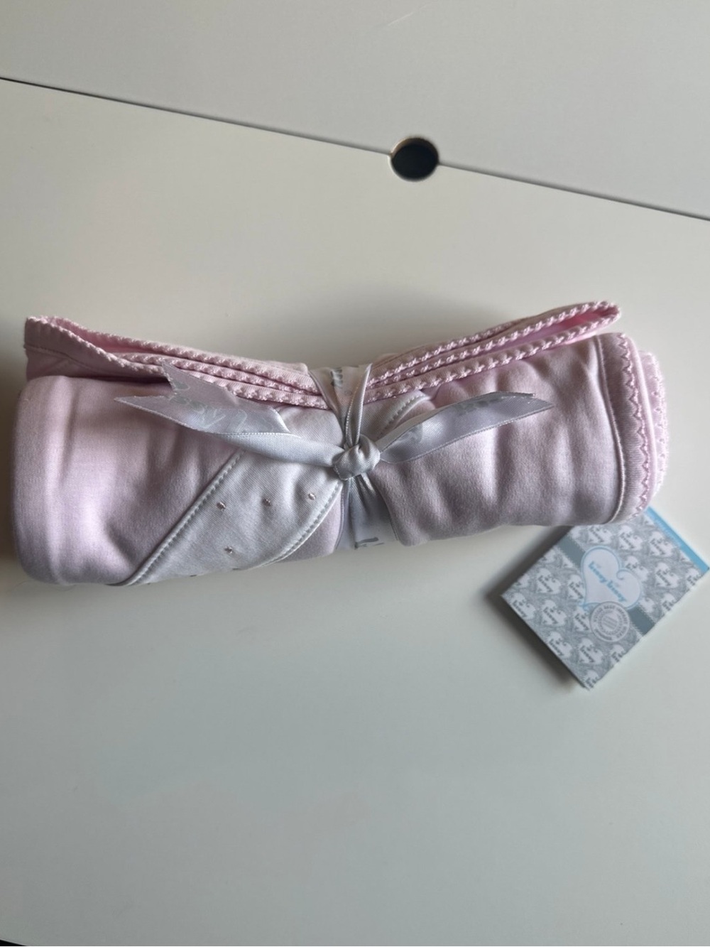 Kissy Kissy Pink New Beginnings Pima Cotton Baby Blanket